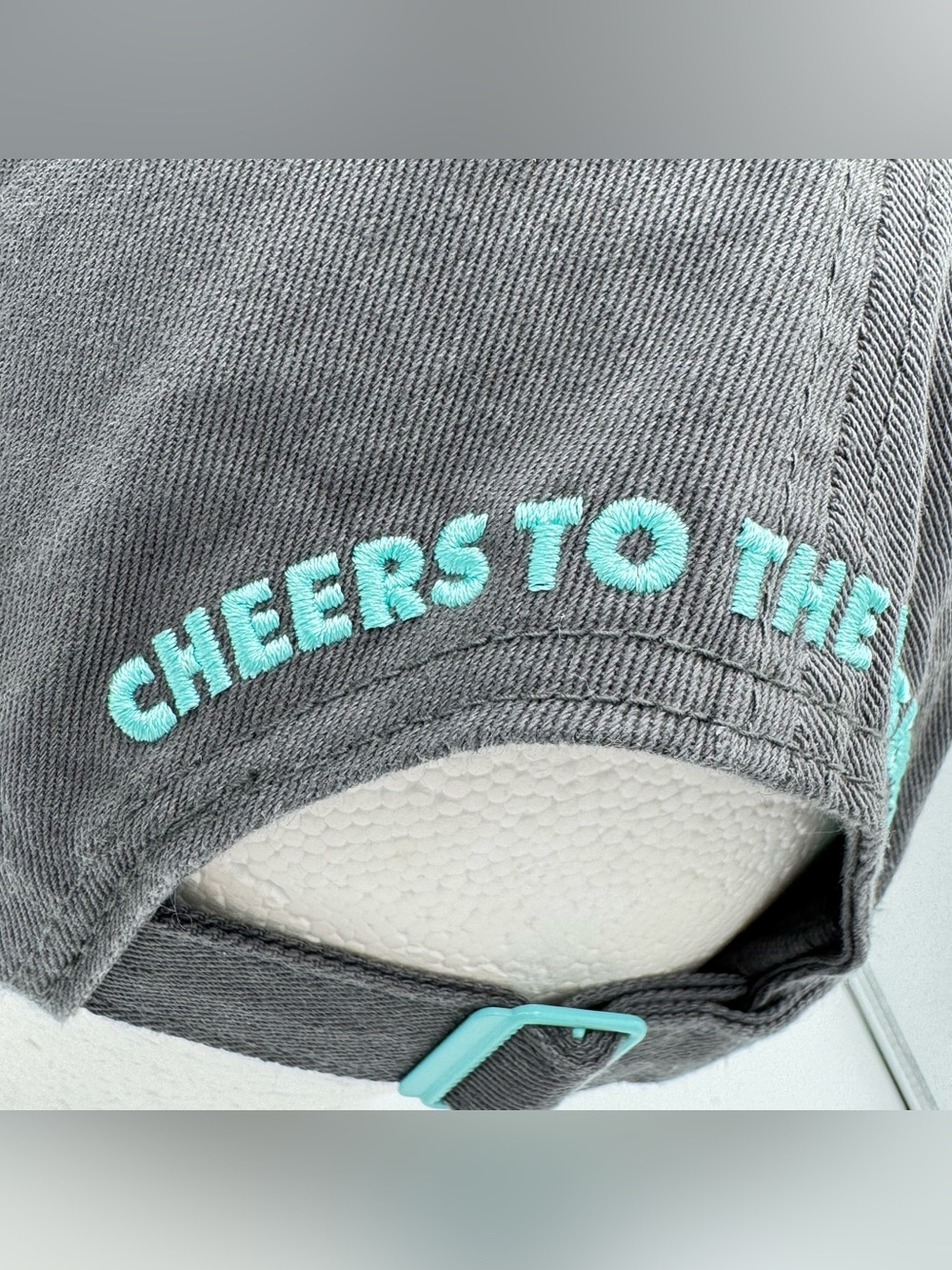 Dutch Bros Gray Cheers To The Wiseman Hat Cap Adjustable Strap One Size - Picture 7 of 13